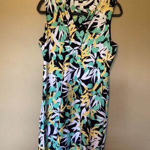 tropical print dress